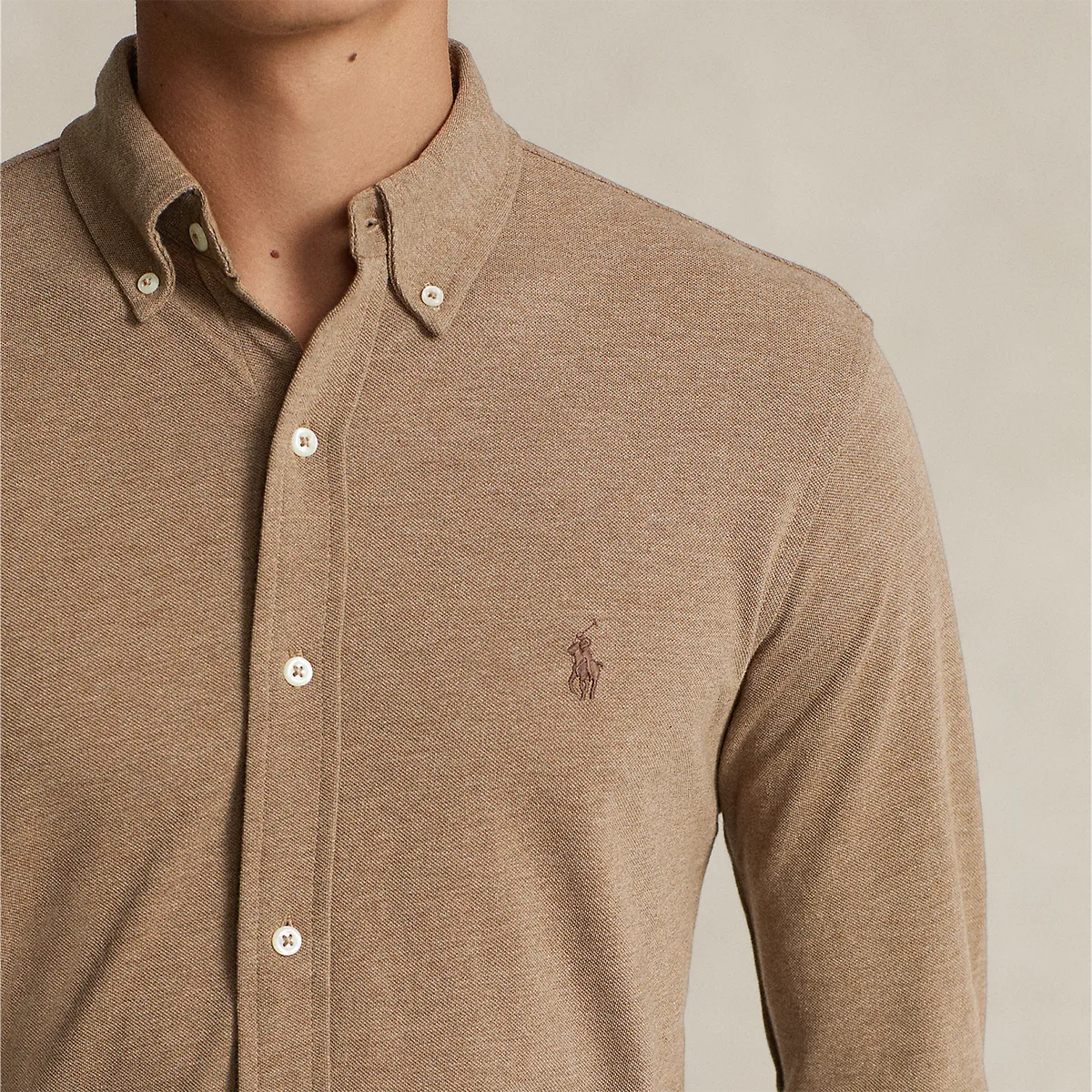 Ralph Lauren - Featherweight Mesh Shirt in Brown