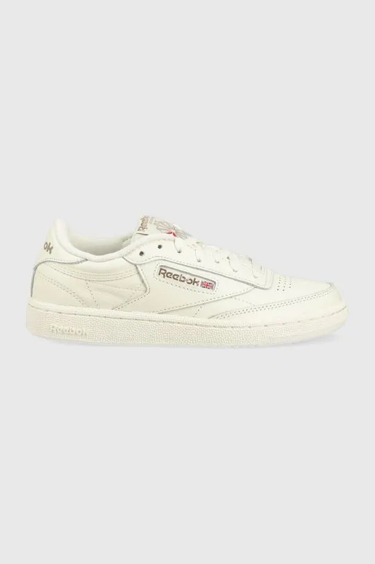 Reebok Classic leather sneakers Club C 85 beige color