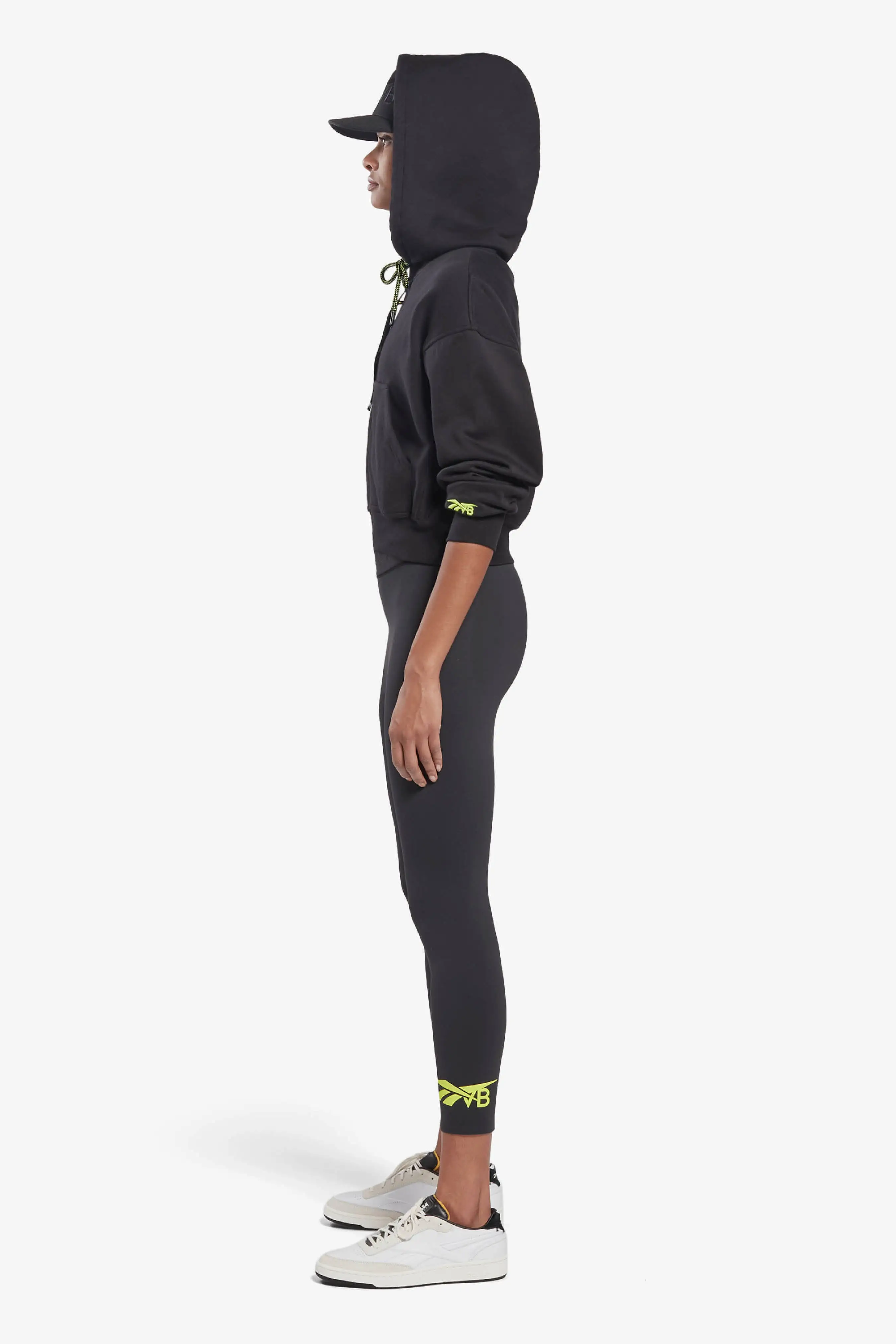 Reebok x VB Zip Up Hoodie in Black