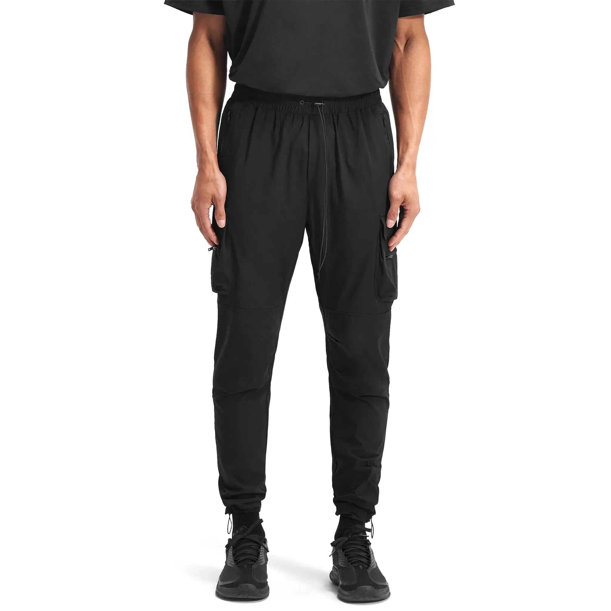 Represent 247 Black Cargo Pants