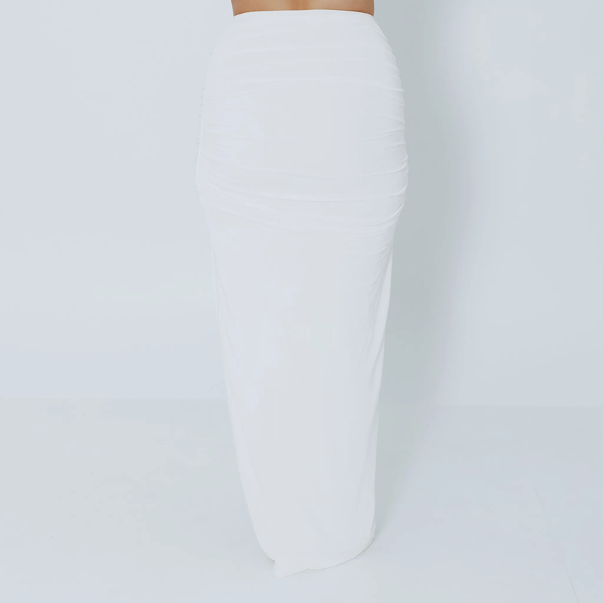 Ruched Maxi Skirt