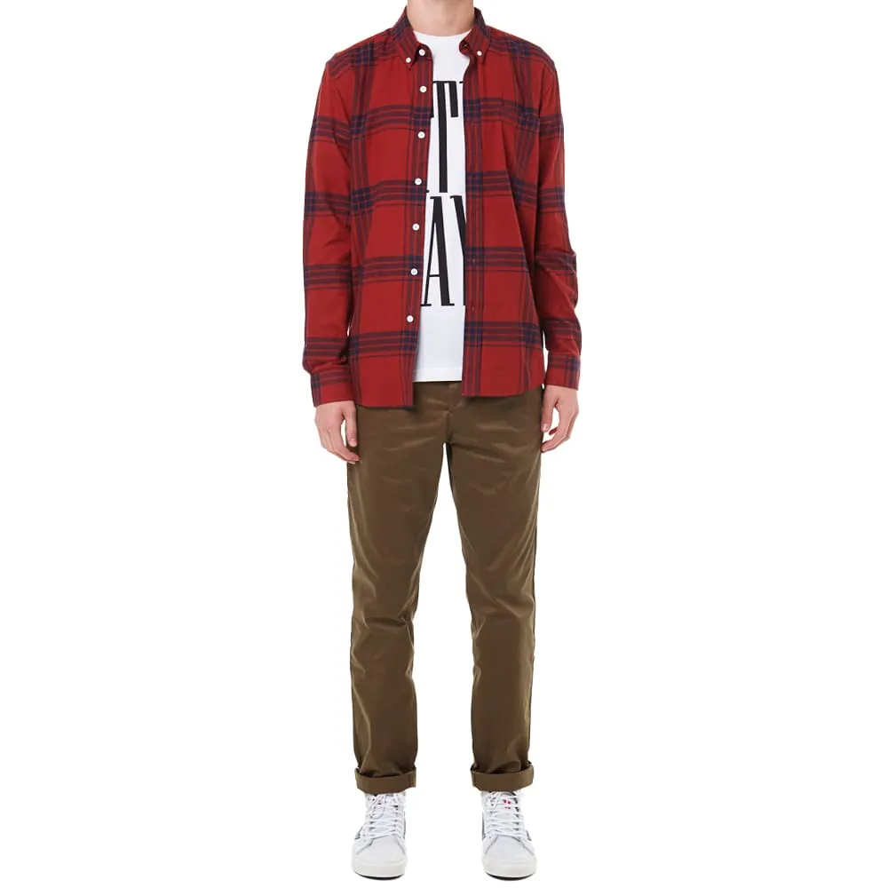 Saturdays Crosby Flannel ShirtOxblood