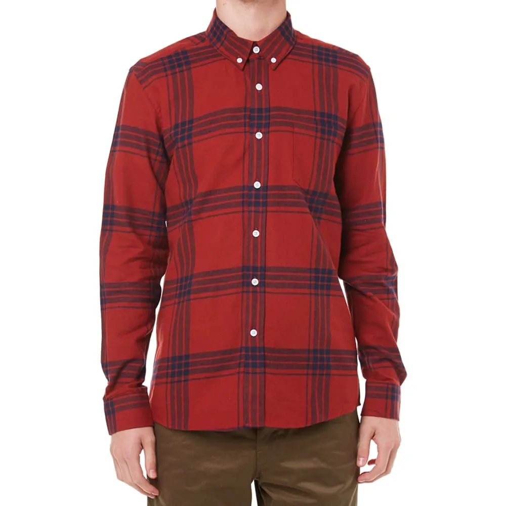 Saturdays Crosby Flannel ShirtOxblood