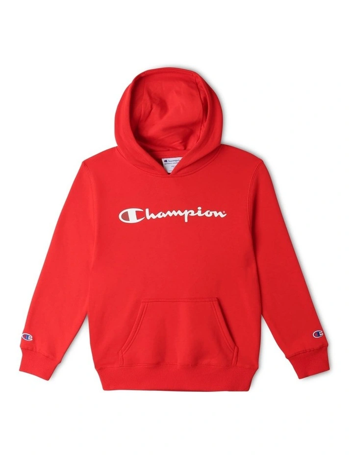 Script Hoodie in Red