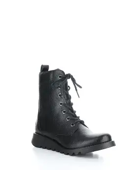 SILF015FLY 004 BLACK Round Toe Boots