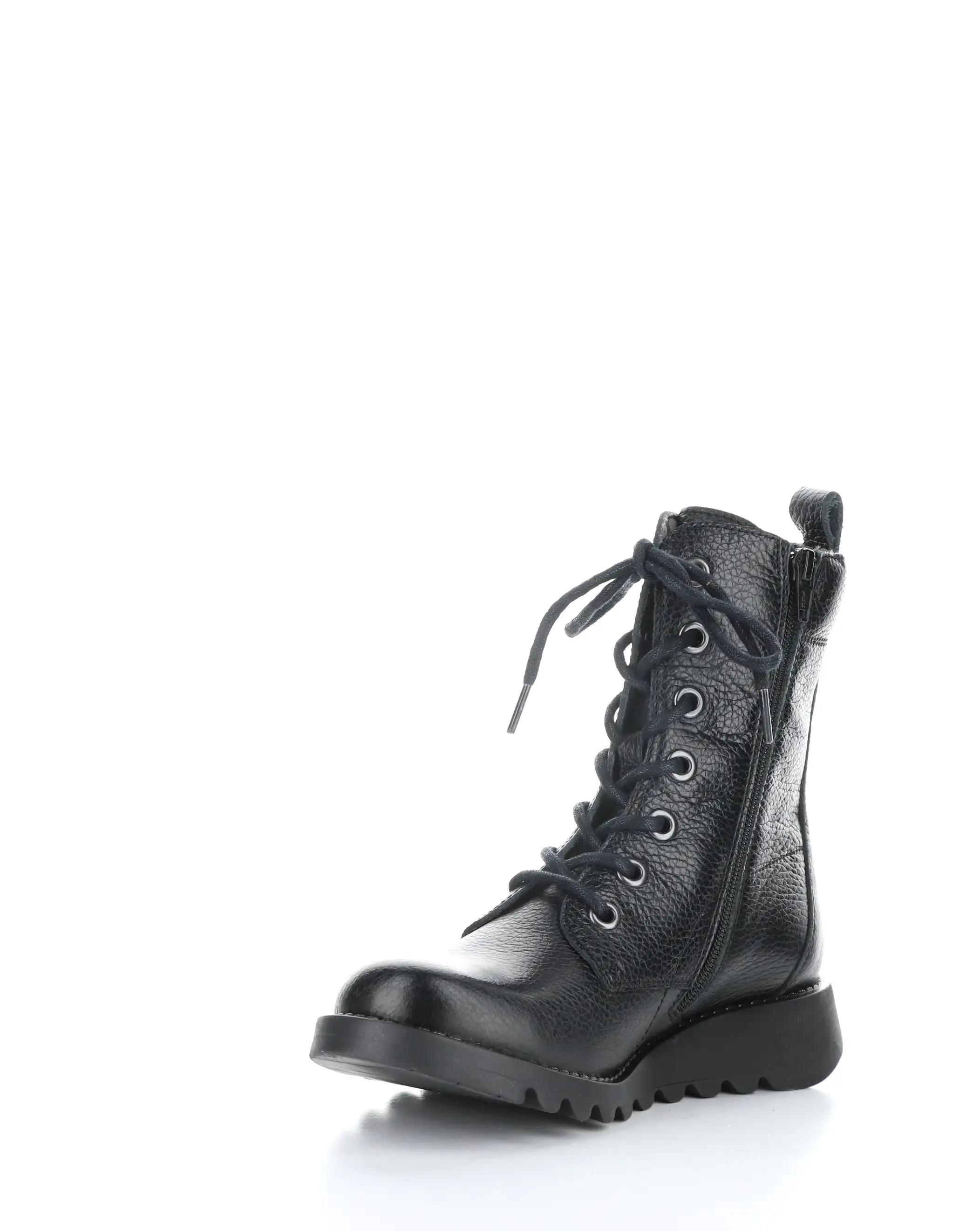 SILF015FLY 004 BLACK Round Toe Boots