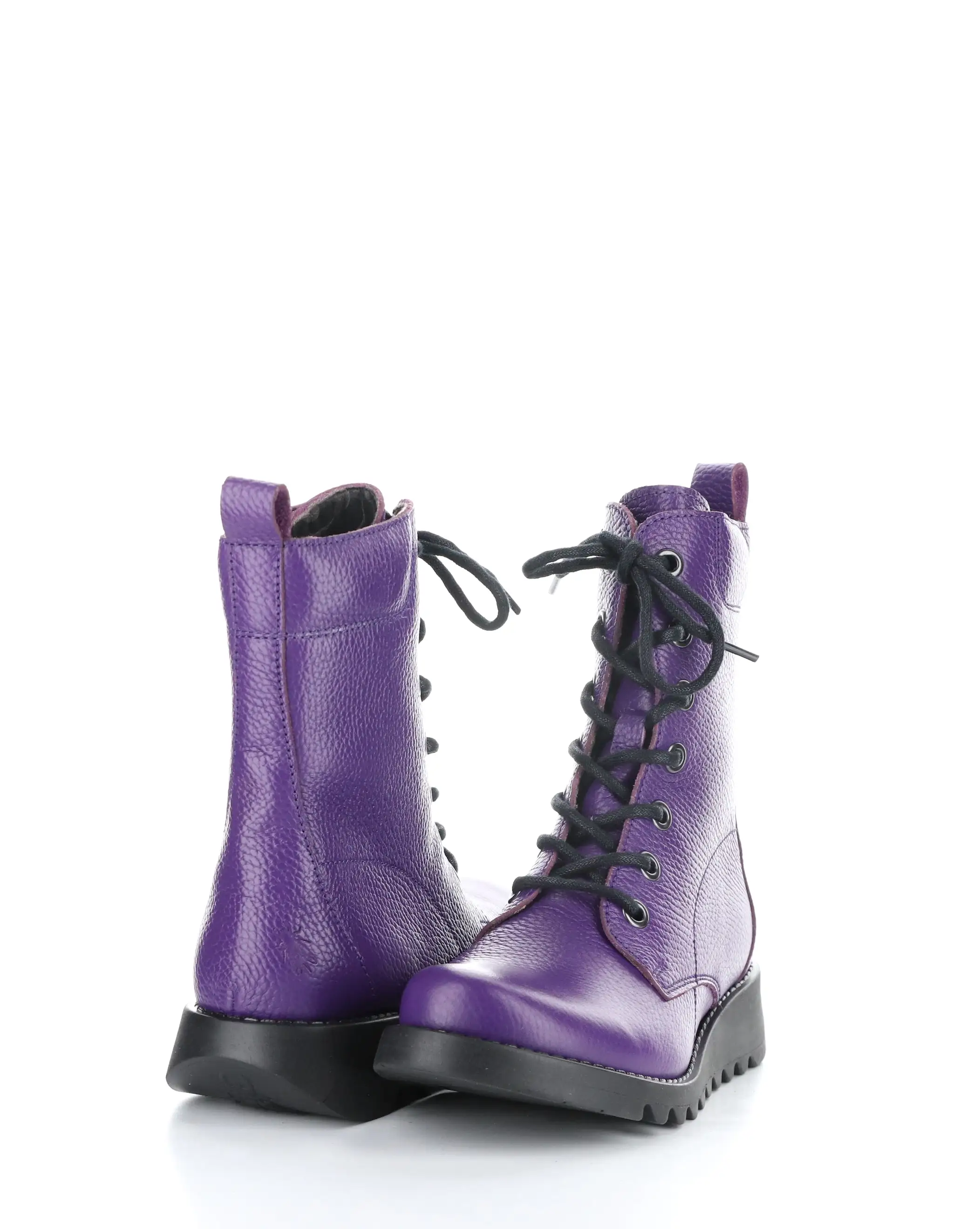 SILF015FLY 006 PURPLE Round Toe Boots