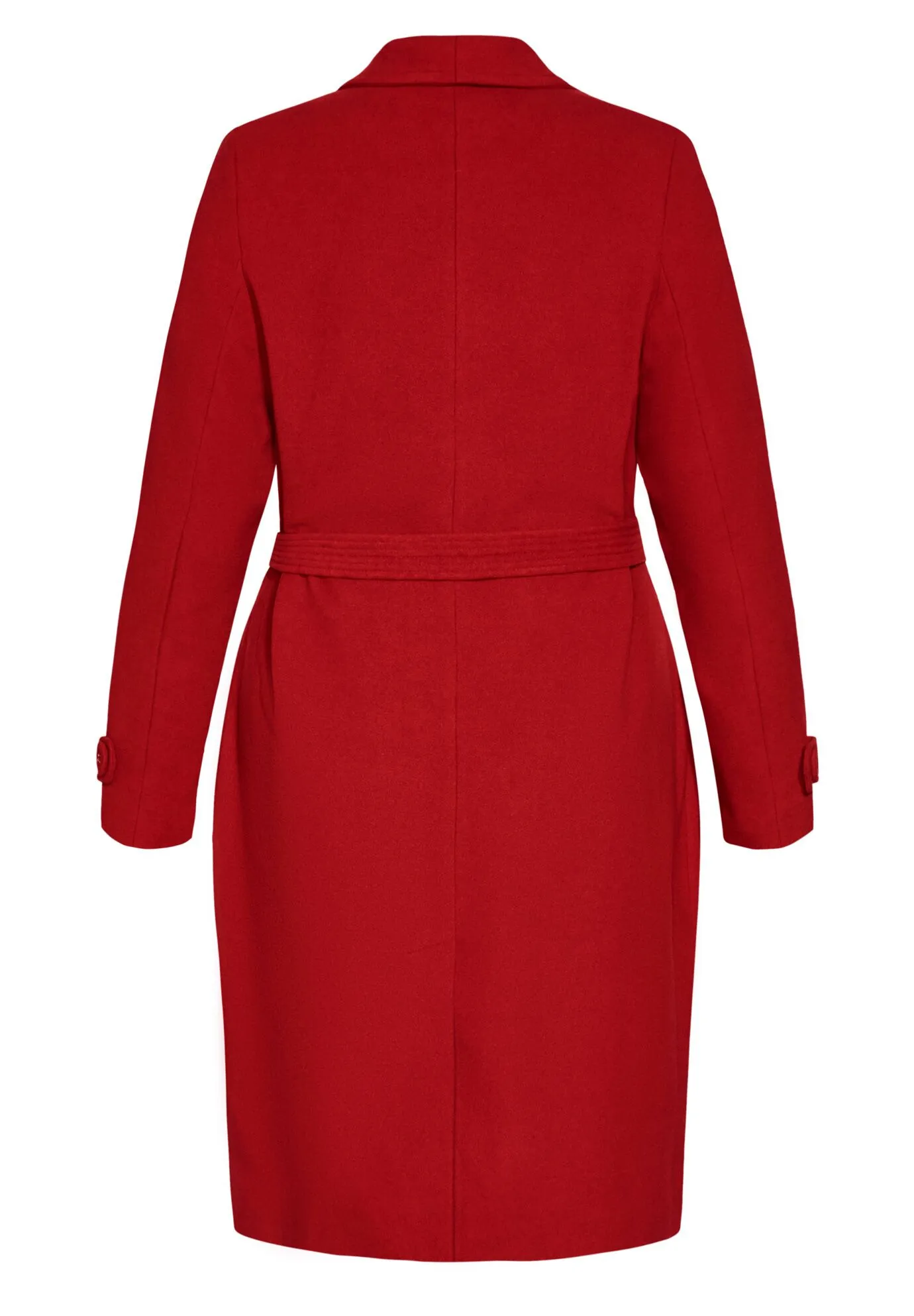 So Sleek Coat - true red