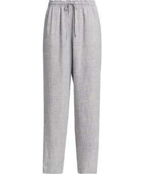 Splendid Cheyenne Womens Linen Blend Micro-striped Wide Leg Pants