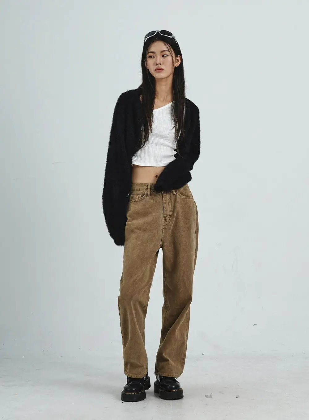 Straight Leg Wide Pants CD07