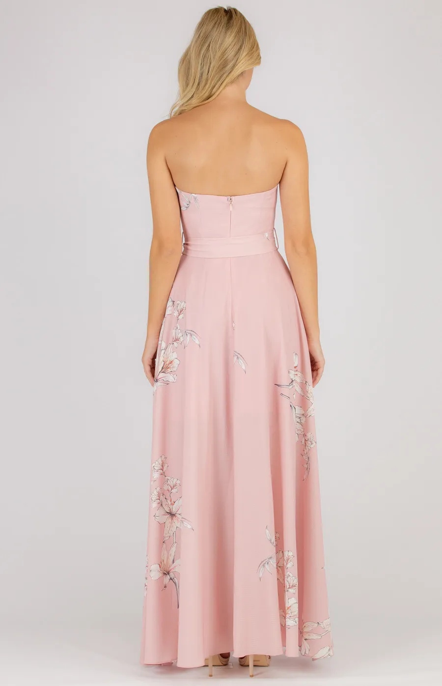 Strapless Maxi Floral Dress (SDR342-2A)