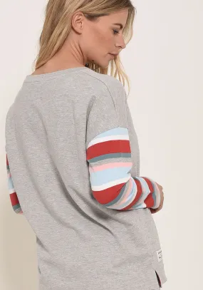 Stripe Sleeve Sweat