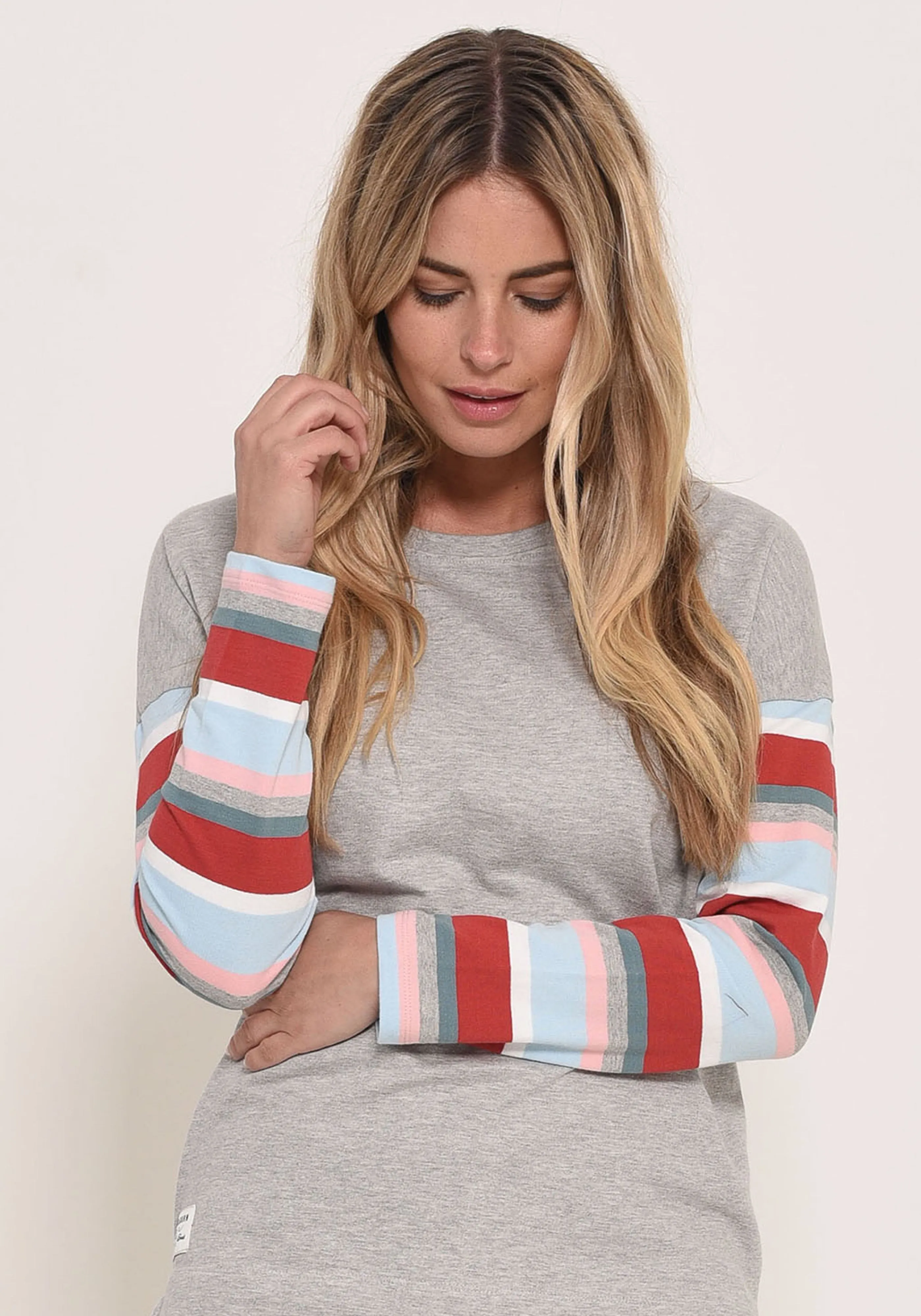 Stripe Sleeve Sweat