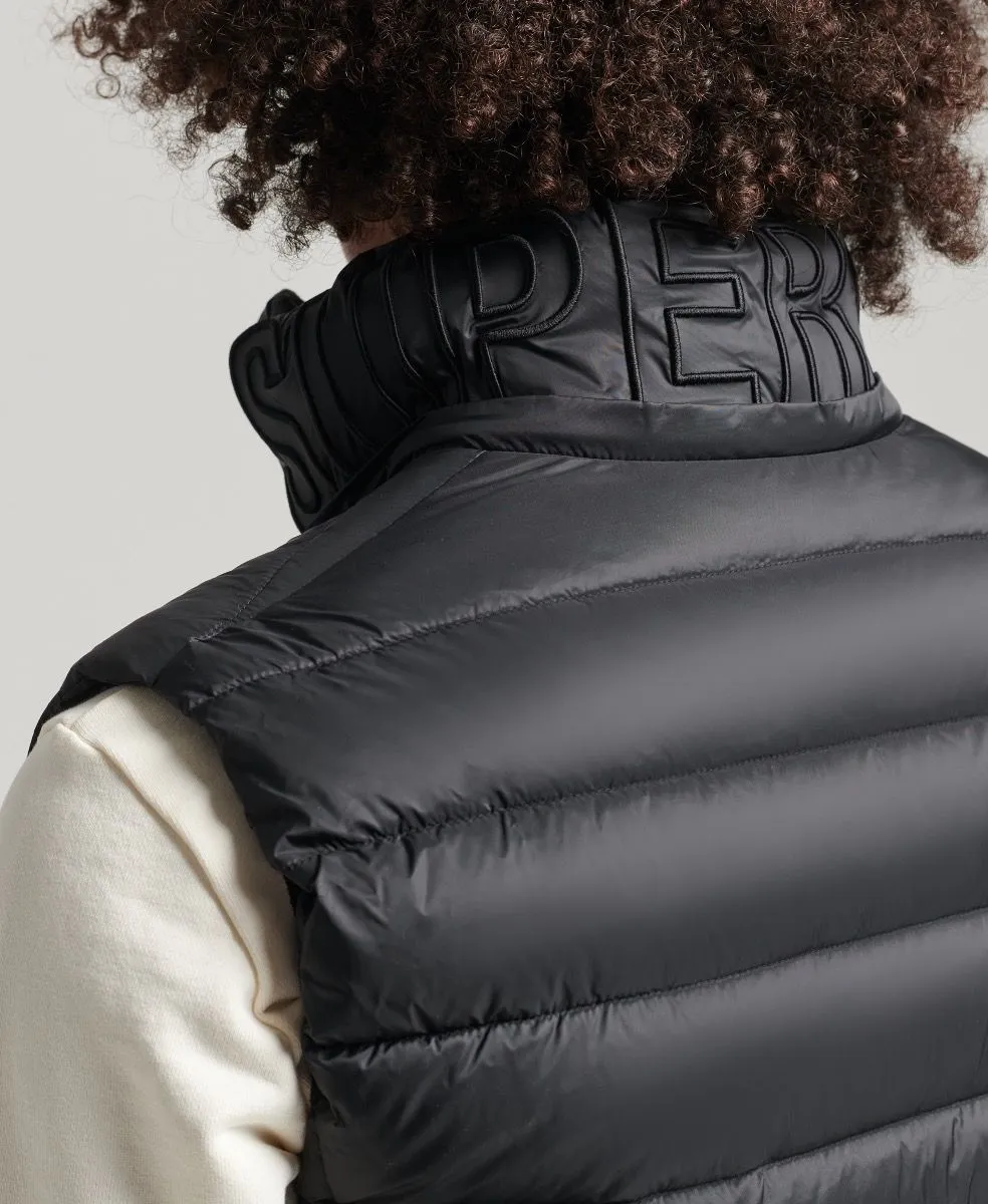 Superdry Hooded Classic Padded Gilet Black