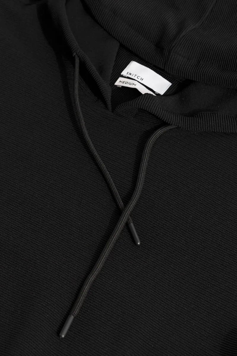 Supine Black Hoodie