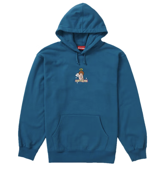 Supreme Angel Hooded Sweatshirt Marine Blue