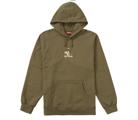 Supreme Angel Hooded Sweatshirt Olive Brown