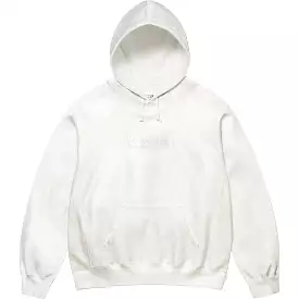 Supreme MM6 Maison Margiela Foil Box Logo Hooded Sweatshirt White