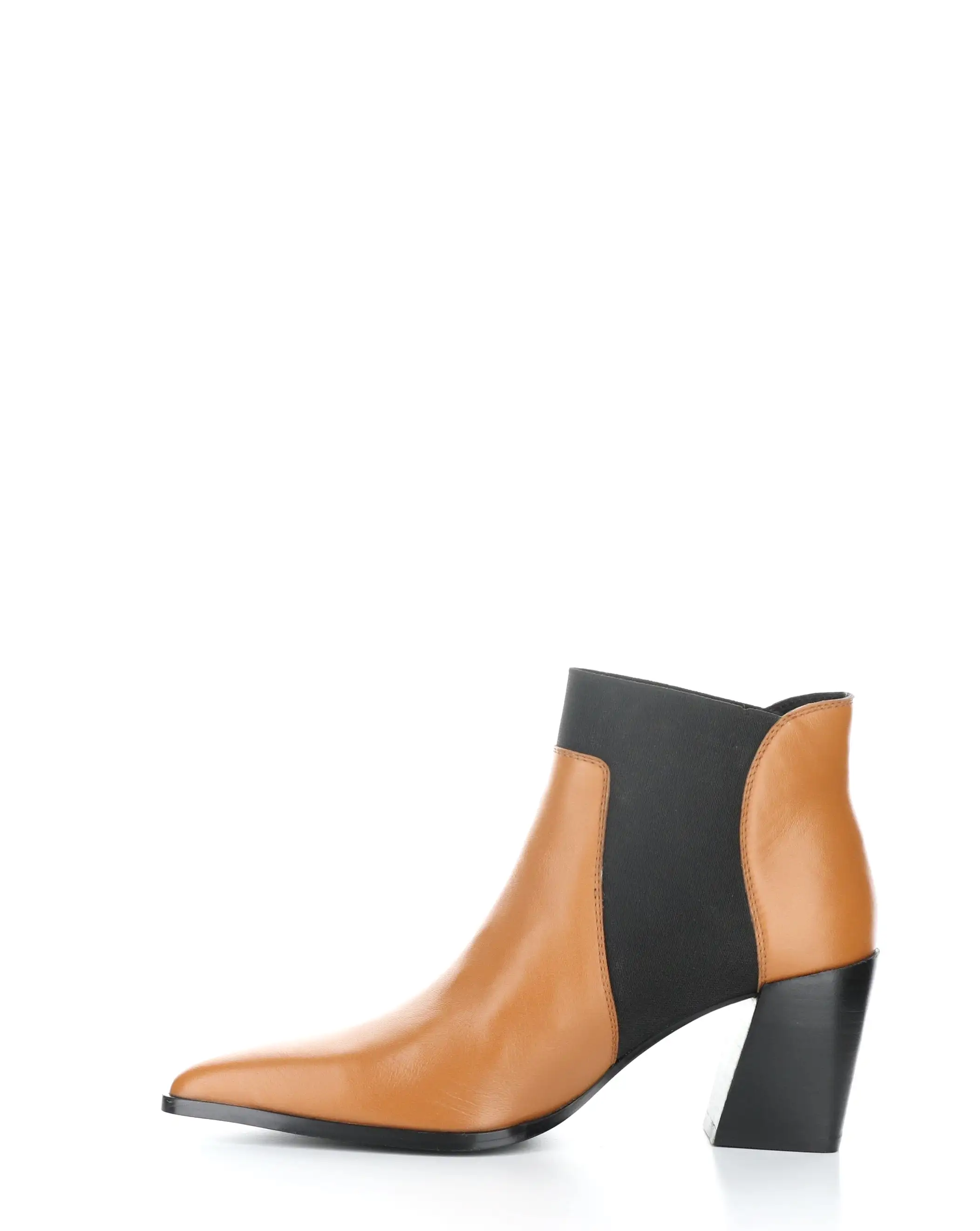 TALLIS COGNAC Pointed Toe Boots