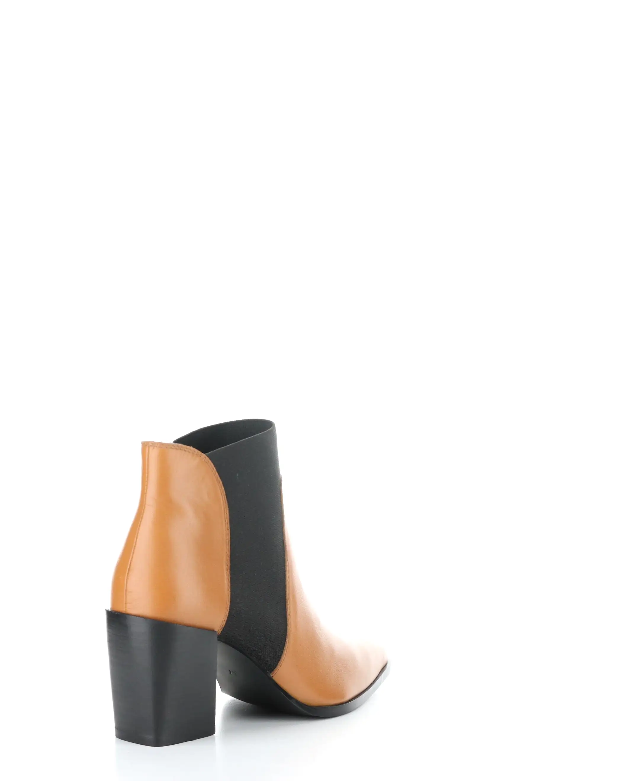 TALLIS COGNAC Pointed Toe Boots