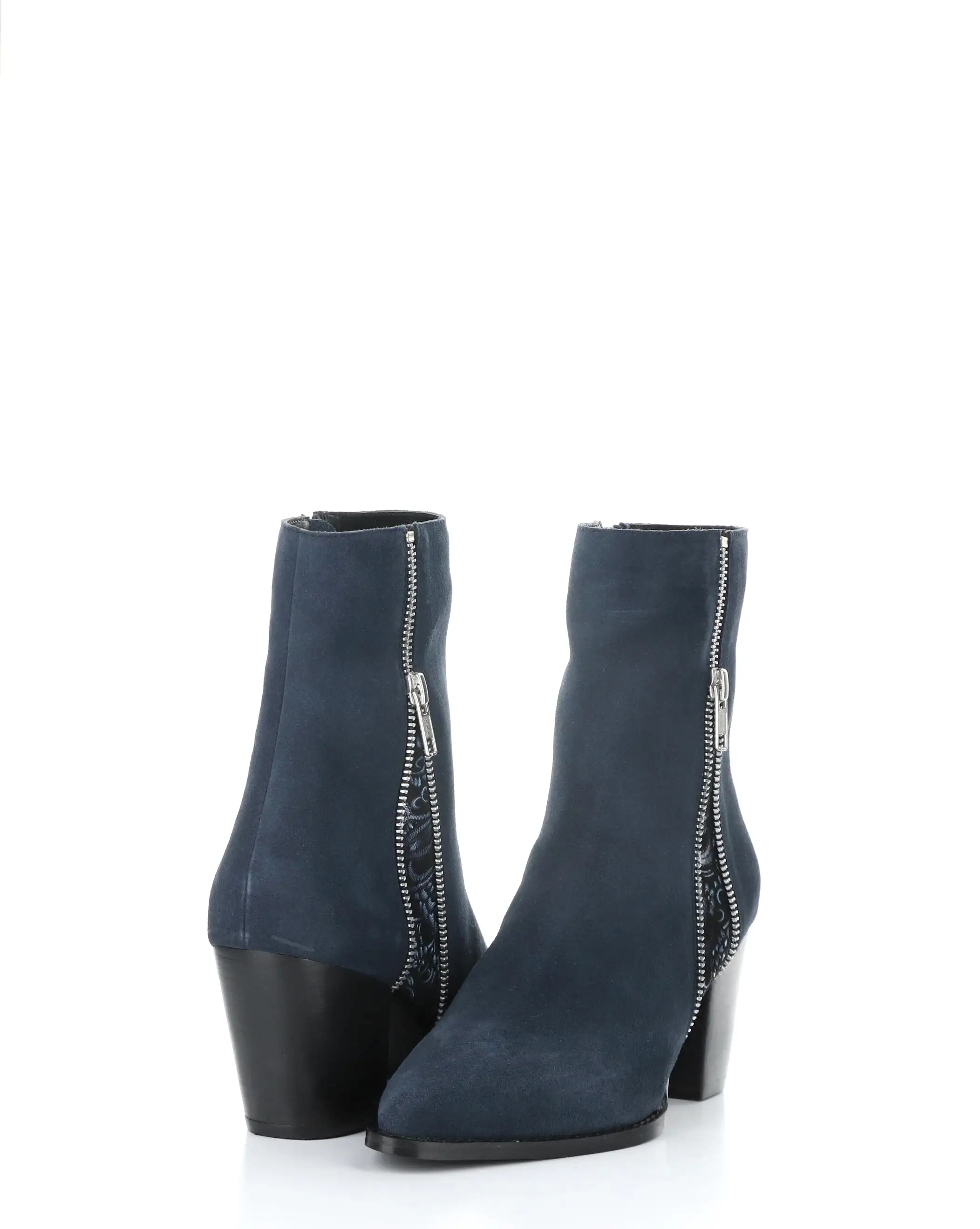 TALLON NAVY Pointed Toe Boots