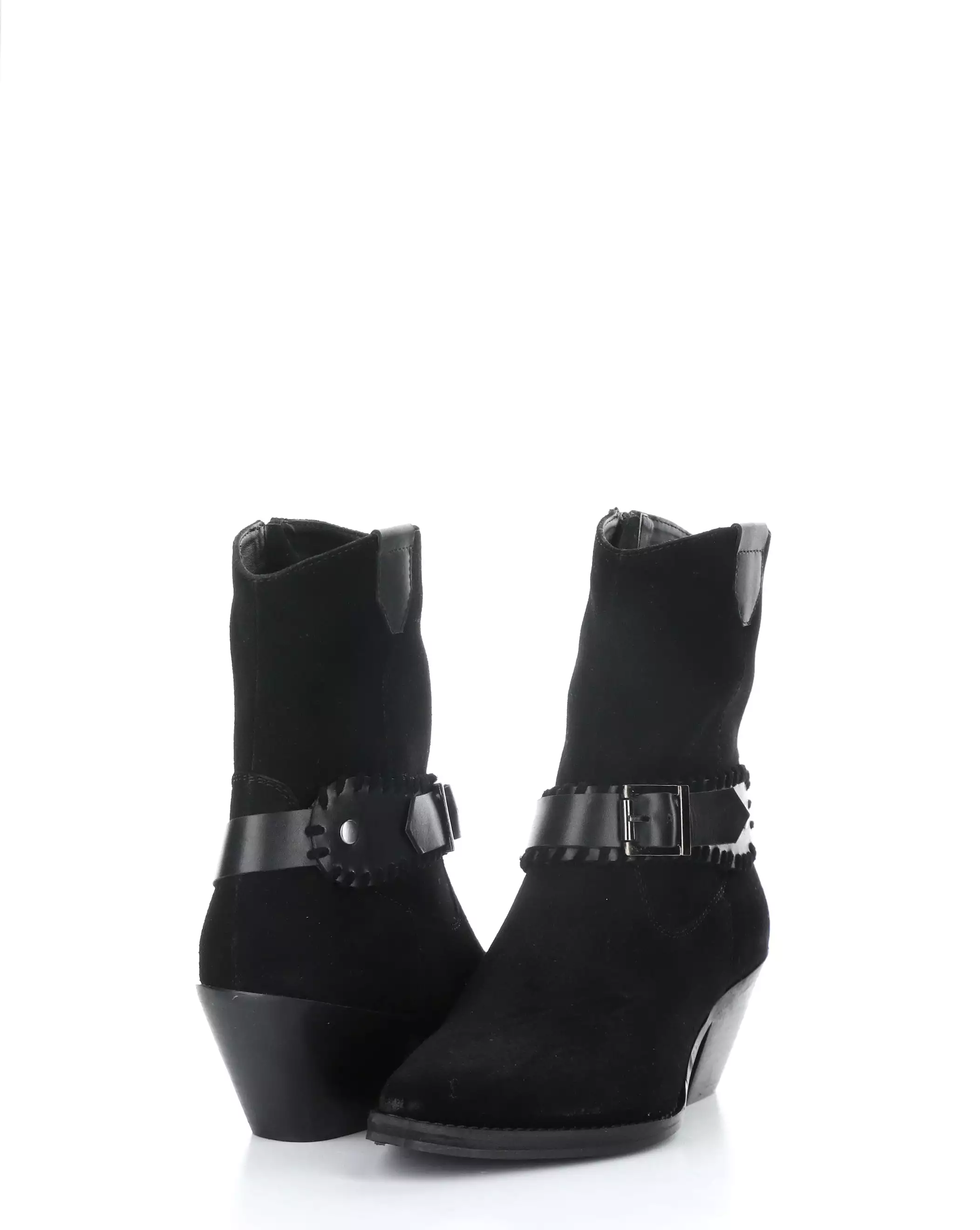 TARTAN BLACK Pointed Toe Boots