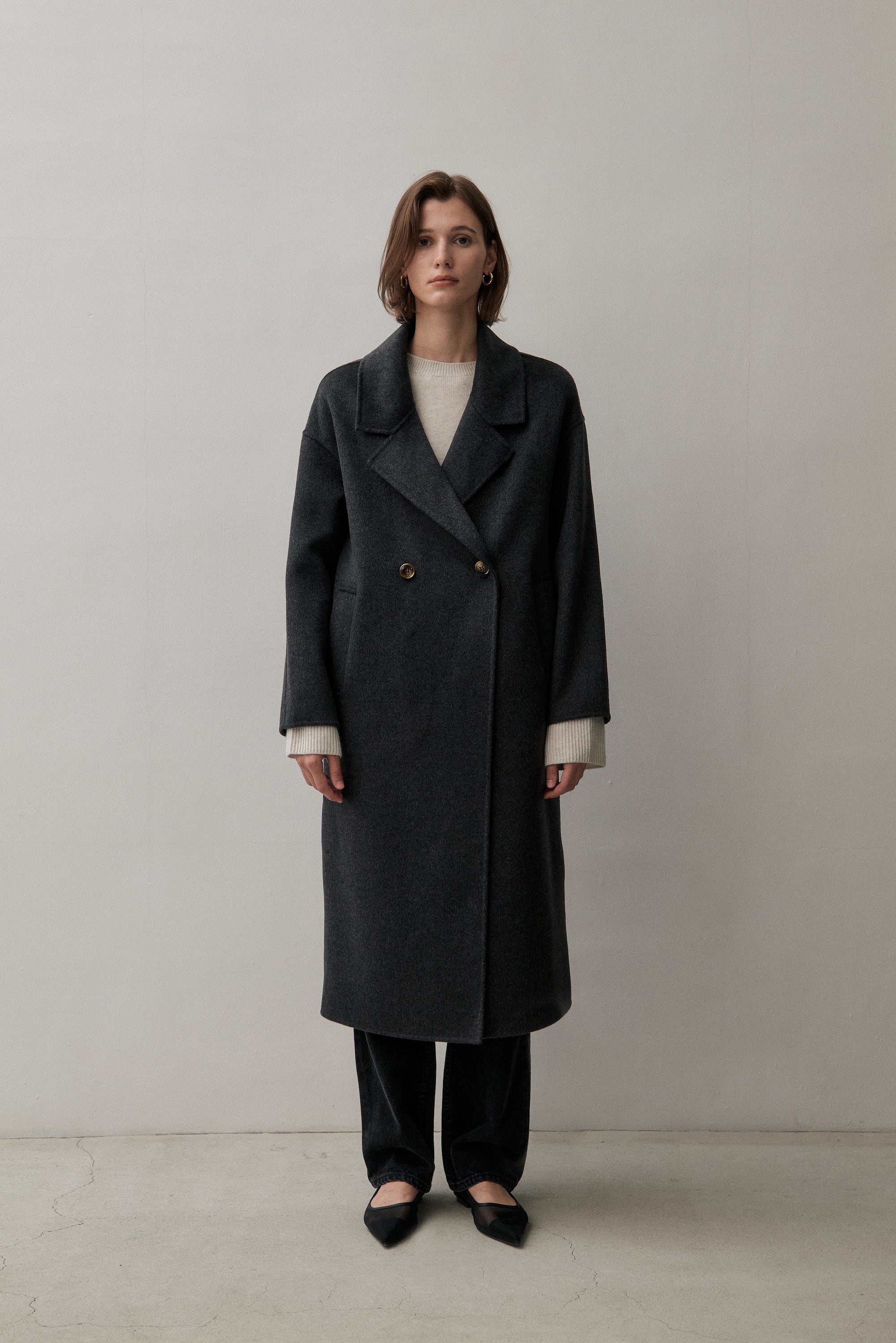 THE LONDON COAT - CHARCOAL