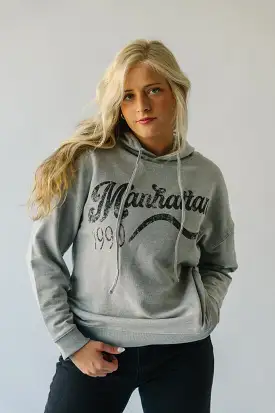 The Manhattan Hoodie in Heather Grey + Charcoal