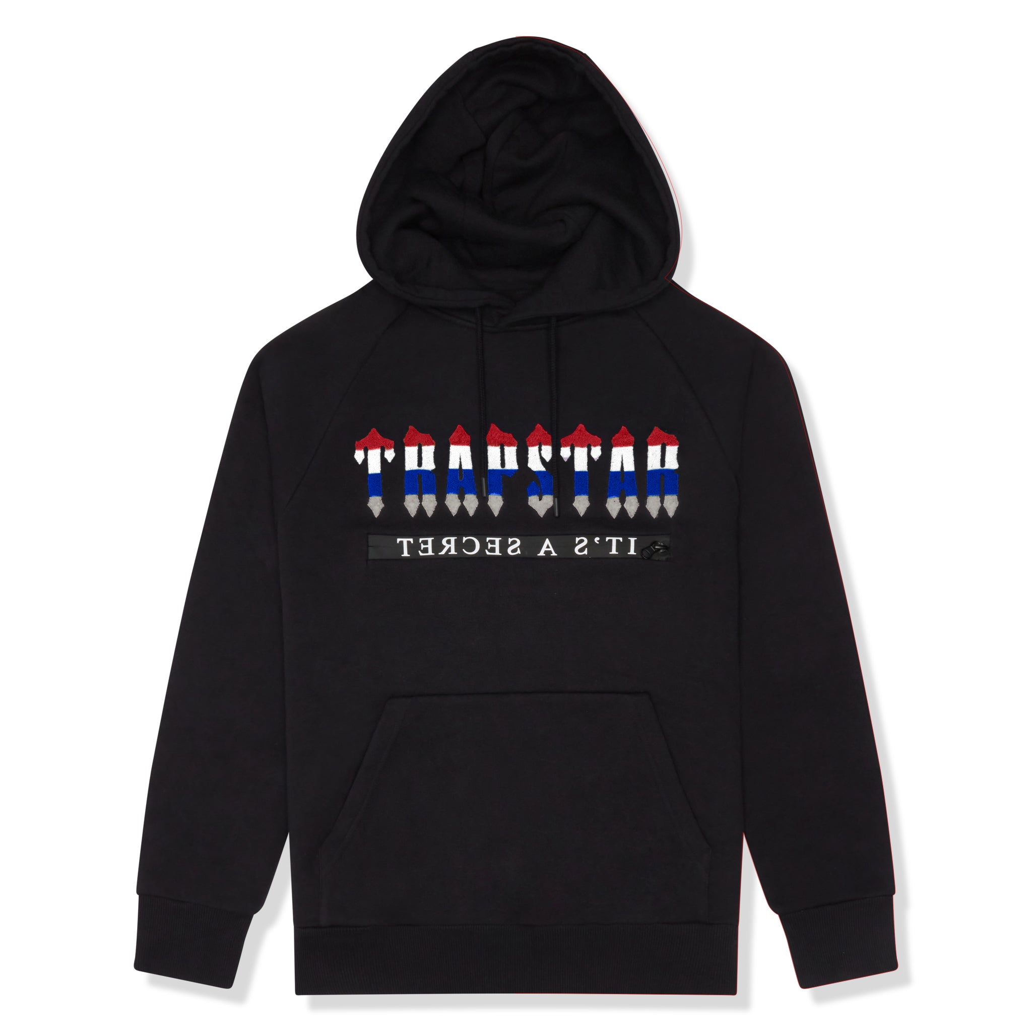 Trapstar Chenille Decoded 2.0 Hooded Tracksuit Black Revolution