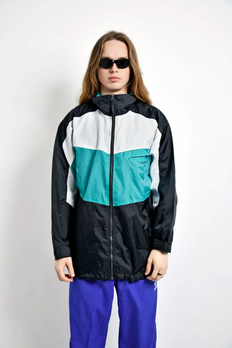 Vintage windbreaker jacket men