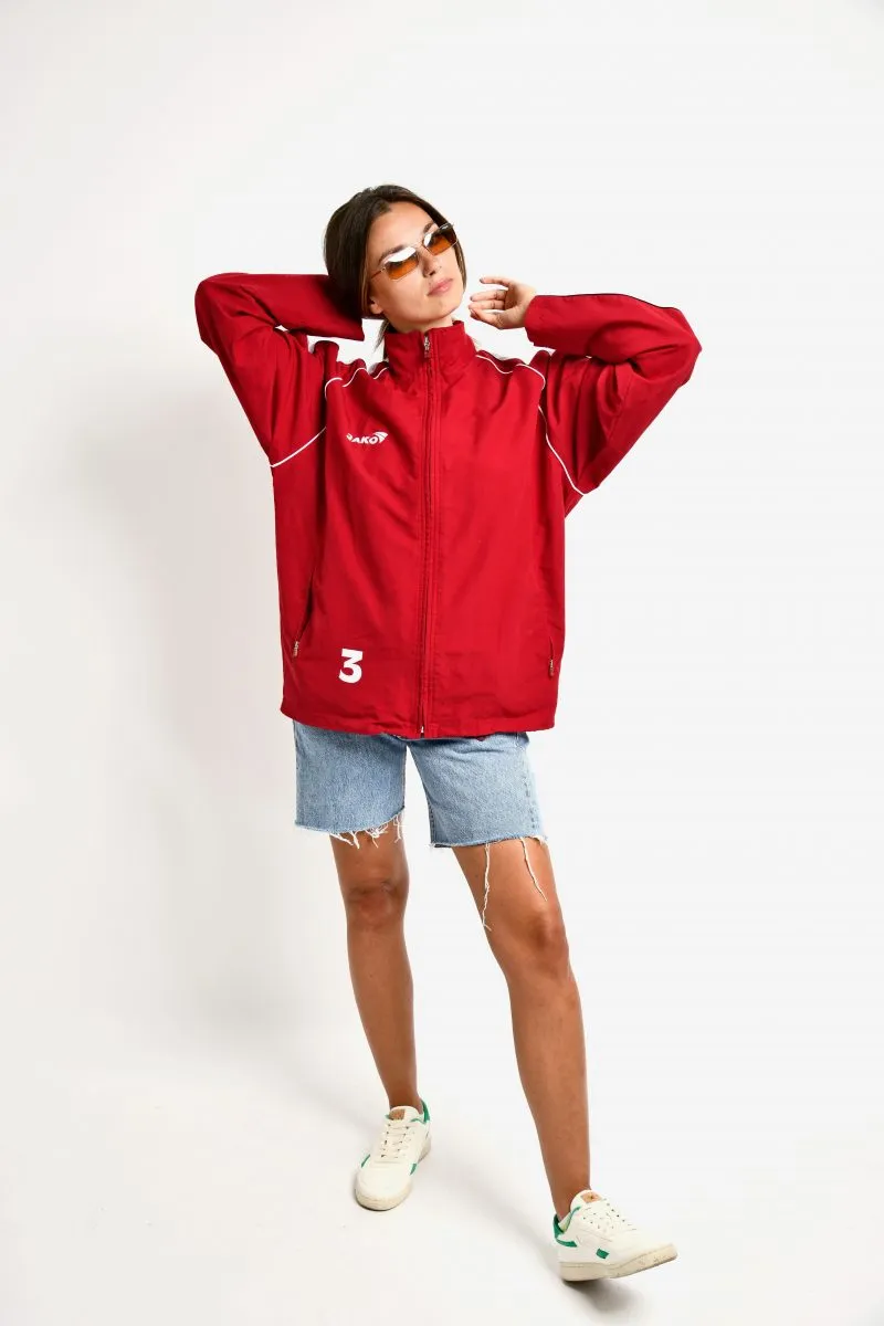 Vintage windbreaker red unisex