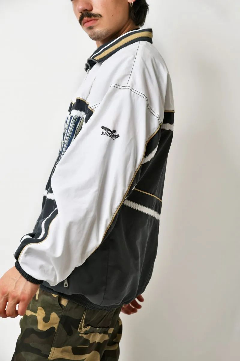 Vintage windbreaker white grey