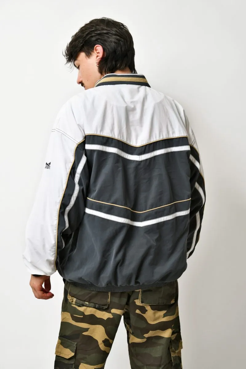 Vintage windbreaker white grey