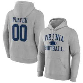  Virginia Cavaliers Gray Football Pick-A-Player NIL Gameday Tradition Pullover Hoodie