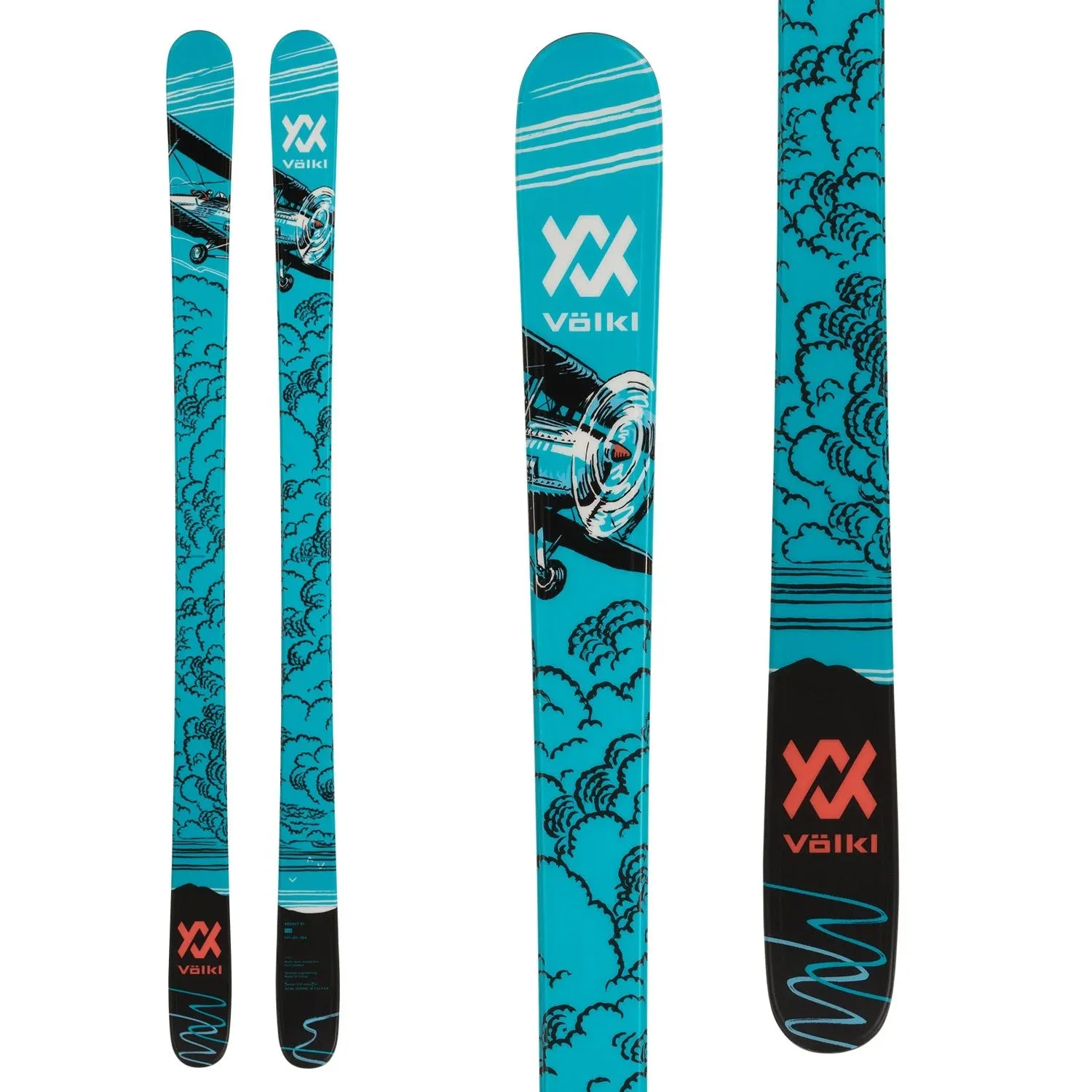 Volkl Revolt 81 Adult Skis 2024 (Salomon Strive 12 Binding) with Dalbello Veloce 90 GW Ski Boots Ski Package