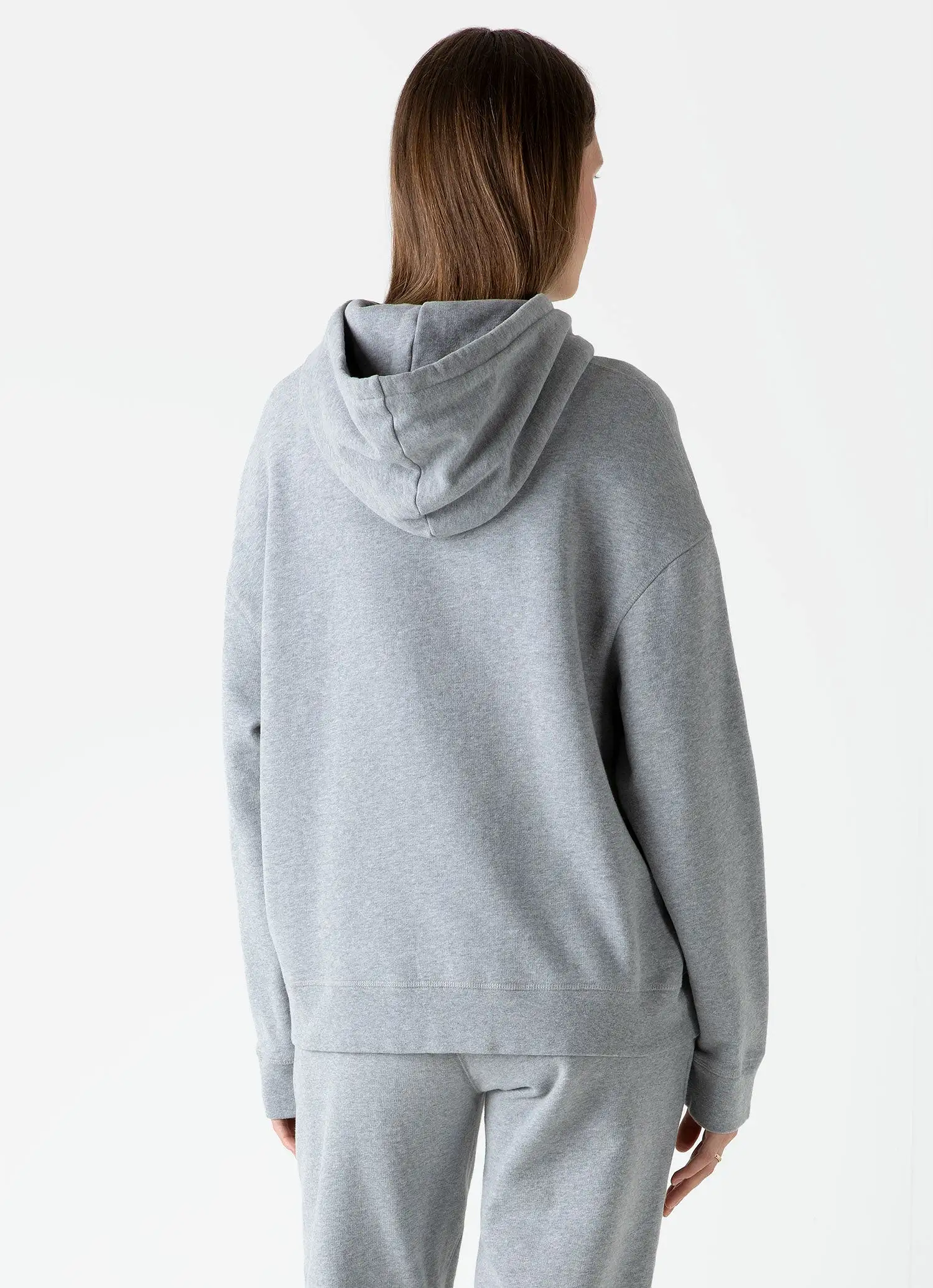 Women's Loopback Hoodie in Grey Melange