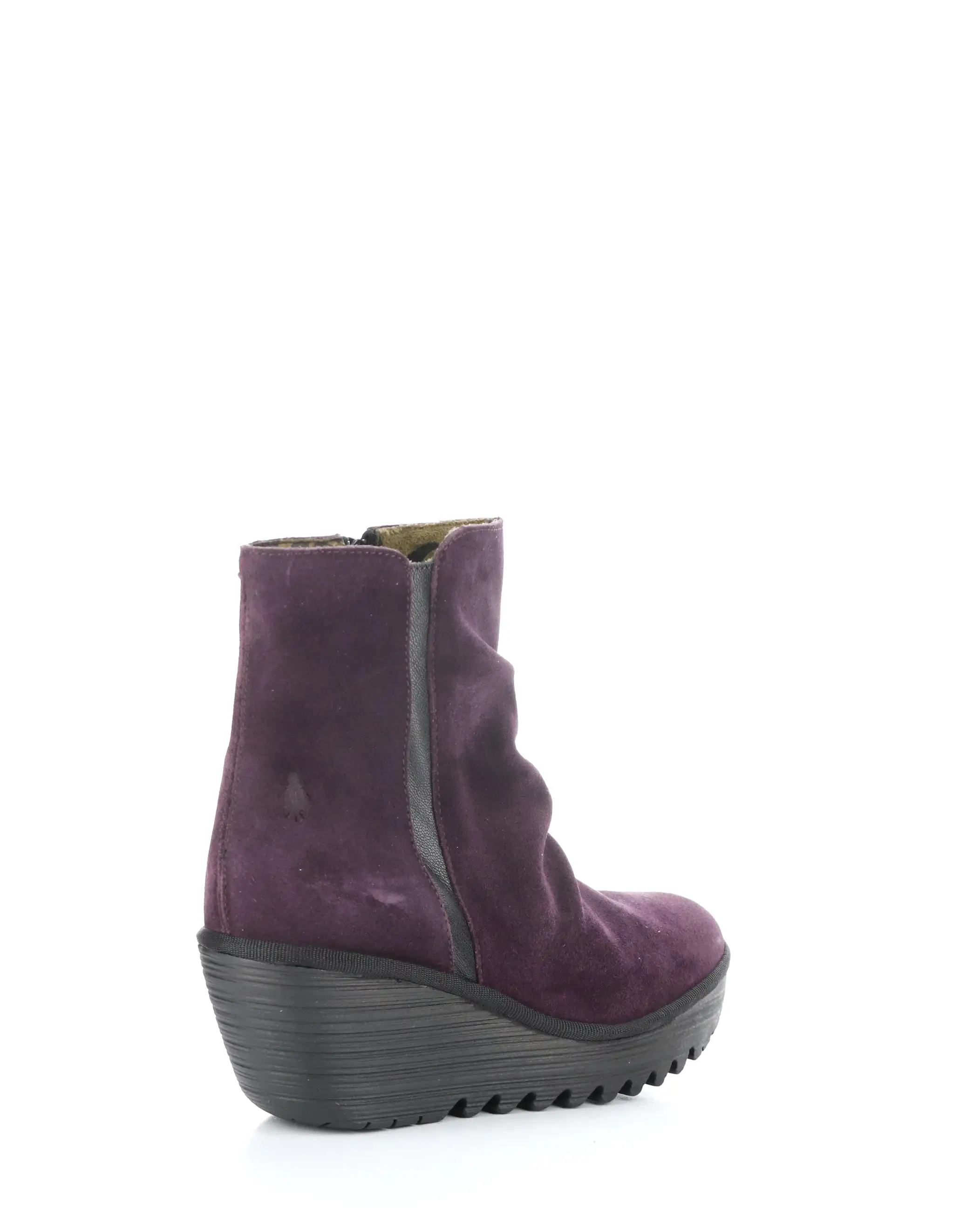 YOPA461FLY 002 PURPLE/BLACK Round Toe Boots