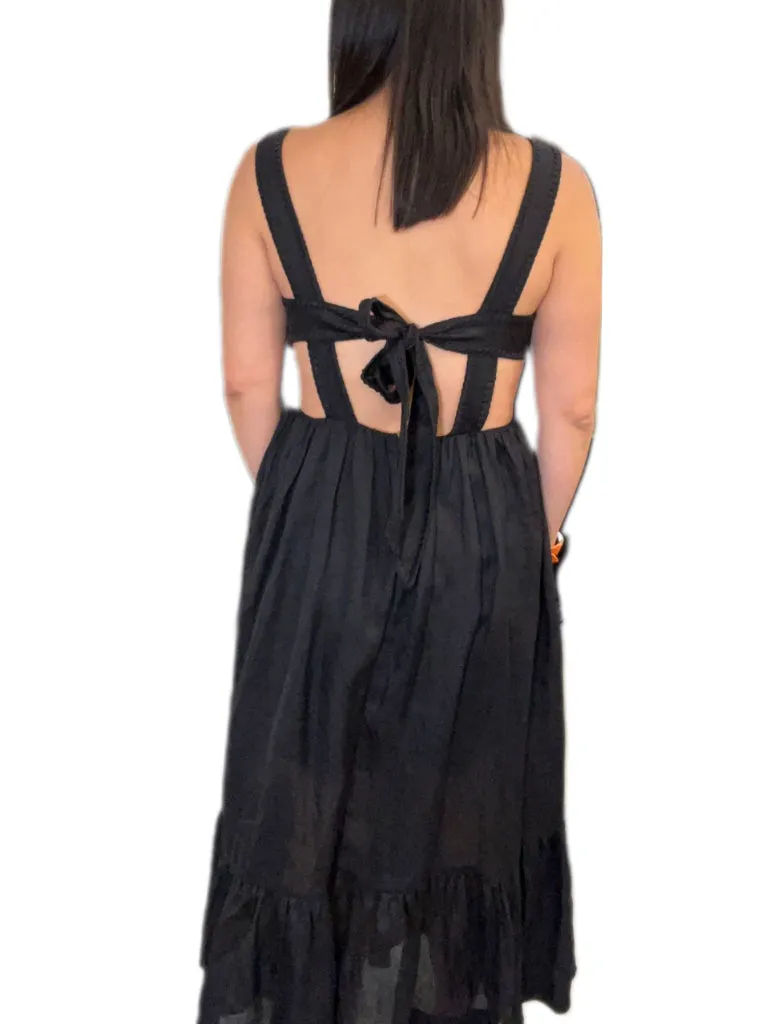 Zimmermann Chintz Tiered Black Mini Dress (BNWT) - size 4